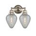 Breakwater Bay Caernarfon 2-Light Vanity Light Glass in Gray | 10.75 H x 31 W x 7.5 D in | Wayfair C923A5F4FC05462A94567079243C5429