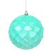 The Holiday Aisle® Shiny Diamond Bauble Ball Ornament Plastic in Green/Blue | 4.75 H x 4.75 W x 4.75 D in | Wayfair