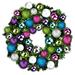 Queens of Christmas Lighted Wreath in Green/Blue/Indigo | 8 H x 60 W x 60 D in | Wayfair GWBM-05-VIC-LWW