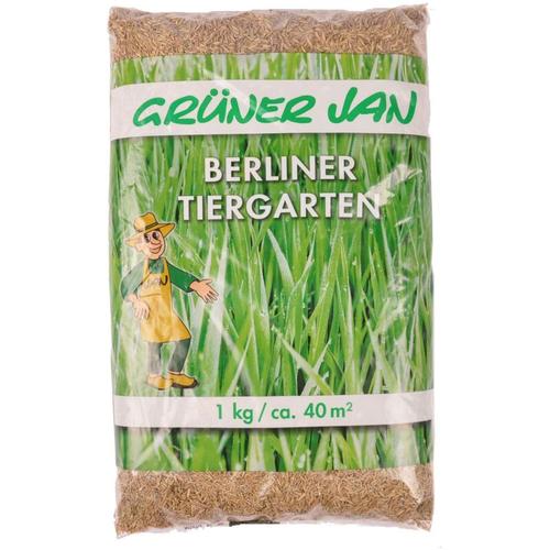 Grüner Jan - Rasensamen Berliner Tiergarten 1 Kg Saatmischung Rasenmischung Rasensaat Rasen