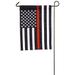 12.5 in. x 18 in. Thin Red Line Garden Applique Flag