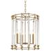 Haddon 6 Light Pendant Aged Brass