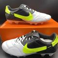 Nike Shoes | Men Nike Premier 3 Iii Fg Shoes Soccer Cleats Comfort At5889-071 Size 7.5/Wmn 9 | Color: Black/White | Size: 7.5