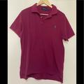 Polo By Ralph Lauren Shirts | Men Polo Ralph Lauren Short Sleeve Button Polo Shirt Size Xxl Custom Fit Maroone | Color: Red | Size: Xxl