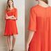 Anthropologie Dresses | Anthropologie Maeve Edie Pleated Dress | Color: Orange/Red | Size: 8