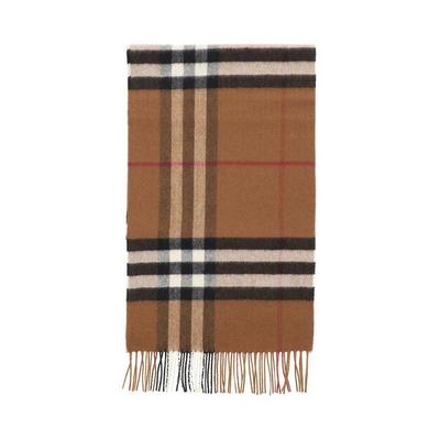 Giant Check Scarf - Brown - Burberry Scarves