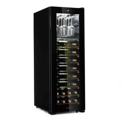 Klarstein - Bellevin 62 Weinkühlschrank 56 Flaschen 5-20°C Energieklasse a schwarz - Schwarz