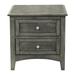 Bedroom Furniture 1pc Nightstand, Brushed Nickel Tone Knobs