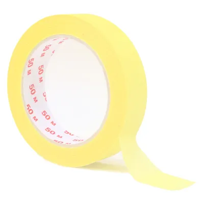 KK Verpackungen 72 x Kreppband 25 mm x 50 m Malerkrepp Abklebeband Klebeband Abdeckband Krepp Image