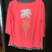 Lilly Pulitzer Tops | Lilly Pulitzer Mercer Top 2xs Shirt Palm Tree Florida Beach Pullover Tassel | Color: Pink | Size: Xxs