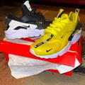 Nike Shoes | Air Huarache Run Prm Zip “Black&White”/“Bright Citron” | Color: Black/Yellow | Size: 13