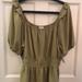 Nine West Tops | Ladies Short Sleeve Sage Green Square Neck Peplum Blouse Nwt Xl | Color: Green | Size: Xl