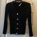 Tory Burch Sweaters | Authentic Tory Burch Black Button Down Cardigan - Size Small | Color: Black | Size: S