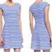 Lilly Pulitzer Dresses | Lilly Pulitzer Brielle Fit & Flare Blue And White Striped Dress Xs | Color: Blue/White | Size: Xs