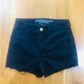 American Eagle Outfitters Shorts | American Eagle Outfitters Aeo Black Short Shorts 6 Super Super Stretch | Color: Black | Size: 6