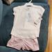 Adidas Matching Sets | Adidas 2 Piece Girls Shirt & Shorts Size 5 Nwt | Color: Pink/White | Size: 5g