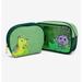 Disney Bags | Disney Pixar A Bug's Life Green Cosmetic Bag Set *Rare* Retired* Nwt | Color: Green/Purple | Size: Big Pouch 8" X 5" Medium Pouch 7" X 4.5"