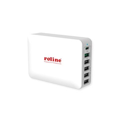 ROLINE USB Charger, 6 Port (4x USB-A, 1x USB-C, 1x USB-A QC3.0), max. 60W