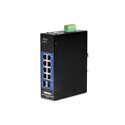 TRENDnet TI-G102i DIN-Rail Switch 10-Port Industrial Gigabit L2