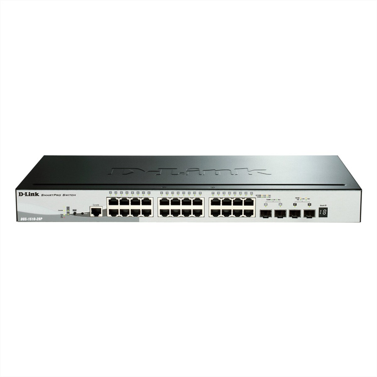 D-Link DGS-1510-28P Managed PoE Gigabit Stack Switch Image