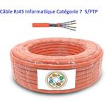 100 m Câble informatique catégorie 7 s/ftp - 4 paires