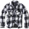 Brandit Lumber Jacke, schwarz-weiss, Größe XL