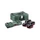 Basis-Set 4x LiHD Akkupack 18 V 5.5 Ah inkl. Doppel-Ladegerät und Metaloc-Koffer, metabo