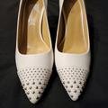 Michael Kors Shoes | Michael Michael Kors Womens High Heels Shoes | Color: Gold/White | Size: 6