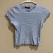 Brandy Melville Tops | Brandy Melville Blue And White Striped Crop Top | Color: Blue/White | Size: S