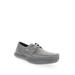 Men's Propét® Viasol Lace Men's Boat Shoes by Propet in Grey (Size 10 1/2 M)