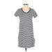 Universal Thread Casual Dress - Shift: Blue Print Dresses - Women's Size X-Small