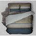 Blankets2U Blue/Gray Velvet Reversible Comforter Set Polyester/Polyfill/Flannel in Blue/Gray/White | King Comforter + 2 King Pillowcases | Wayfair