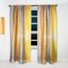 Design Art Sunset on Beautiful Sand Nautical & Coastal Semi-Sheer Rod Pocket Single Curtain Panel Polyester/Linen | 120 H x 52 W in | Wayfair