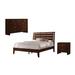 CDecor Home Furnishings Crawley Rich Merlot 3-Piece Bedroom Set w/ Dresser Wood in Black/Brown | 50.5 H x 58 W x 81.5 D in | Wayfair 201748F-S3DR