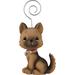 Precious Moments German Shepherd Photo Holder Figurine Resin in Black/Brown/Pink | 4.5 H x 2.25 W x 2.25 D in | Wayfair 226413