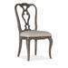 Hooker Furniture Traditions Linen Queen Anne Back Side Chair Wood/Upholstered/Fabric in Brown | 41 H x 21 W x 27 D in | Wayfair 5961-75410-02