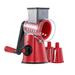 GDL Rotary Slicer Stainless Steel in Black/Gray/Red | 9.1 H x 9.13 W x 5.12 D in | Wayfair WY-ZH336EGRATER