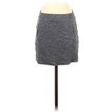 Lou & Grey for LOFT Casual Skirt: Gray Solid Bottoms - Women's Size X-Small