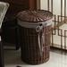 Umber Rea Wicker Laundry Hamper Wicker/Rattan in Black/Brown | 19.6 H x 14.9 W x 14.9 D in | Wayfair 01LQ3150WNJL6AGXA