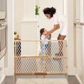 Toddleroo by North States Supergate Ergo Sand Baby Safety Gate Plastic in Brown | 26 H x 42 W x 2.6 D in | Wayfair 8718