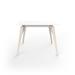 Vondom Faz Wood Lounge Table Edge Top Wood in White/Brown | 29.25 H x 39.25 W x 39.25 D in | Wayfair 54306-White-Wood 1