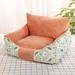 Tucker Murphy Pet™ Carolea Dog Kennel Pet Kennel Soft Dog Kennel Comfortable Pet Kennel Dog Bed Cushion in Green/Orange | Wayfair