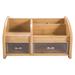 Red Barrel Studio® Desk Organizer Wood in Brown | 5.5 H x 11.3 W x 6.9 D in | Wayfair 2FAC2B1A78FE47A5AE79DA665DE44F88