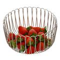 Latitude Run® YBM Home Fruit Basket Bowl for Kitchen Counter & Pantry Stainless Steel in Gray | 12 H x 10 W x 10 D in | Wayfair