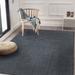 Blue 120 x 94 x 0.19 in Indoor/Outdoor Area Rug - Latitude Run® Indoor/Outdoor Area Rug in Denim Polypropylene | 120 H x 94 W x 0.19 D in | Wayfair