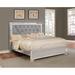 Bella Esprit Bed, Queen Wood & /Upholstered/Faux leather in Gray | 55 H x 63 W x 85 D in | Wayfair E52379Q-BED