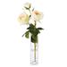 Primrue Roses Floral Arrangement in Vase Faux Silk | 15 H x 5 W x 5 D in | Wayfair 849591EF83F94935909591F1A766C0B2