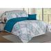 Bungalow Rose Melinda_Bibb Home 5 Piece Comforter Set Polyester/Polyfill/Microfiber in Blue/Green/White | Queen Comforter + 2 Queen Shams | Wayfair