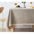 Rosalind Wheeler Cotton Linen Tablecloth, Waterproof & Oil-Proof Table Cloth, Plain Color Table Cloth For Long Square Table Of Tea Table | Wayfair