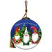 The Holiday Aisle® Casual Gnomes In Christmas Mode Ball Ornament Glass in Blue | 3 H x 3 W in | Wayfair 713DFD78F1AE4696A70CA111403DF677